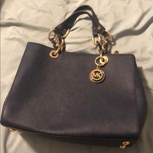 Navy blue Michael Kors purse
